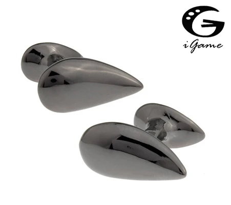 iGame Gunblack Water Drop Cuff Links Quality Brass Material Double Side Design Free Shipping
iGame Gunblack Water Drop Cuff Links Quality Brass Material Double Side Design Free Shipping