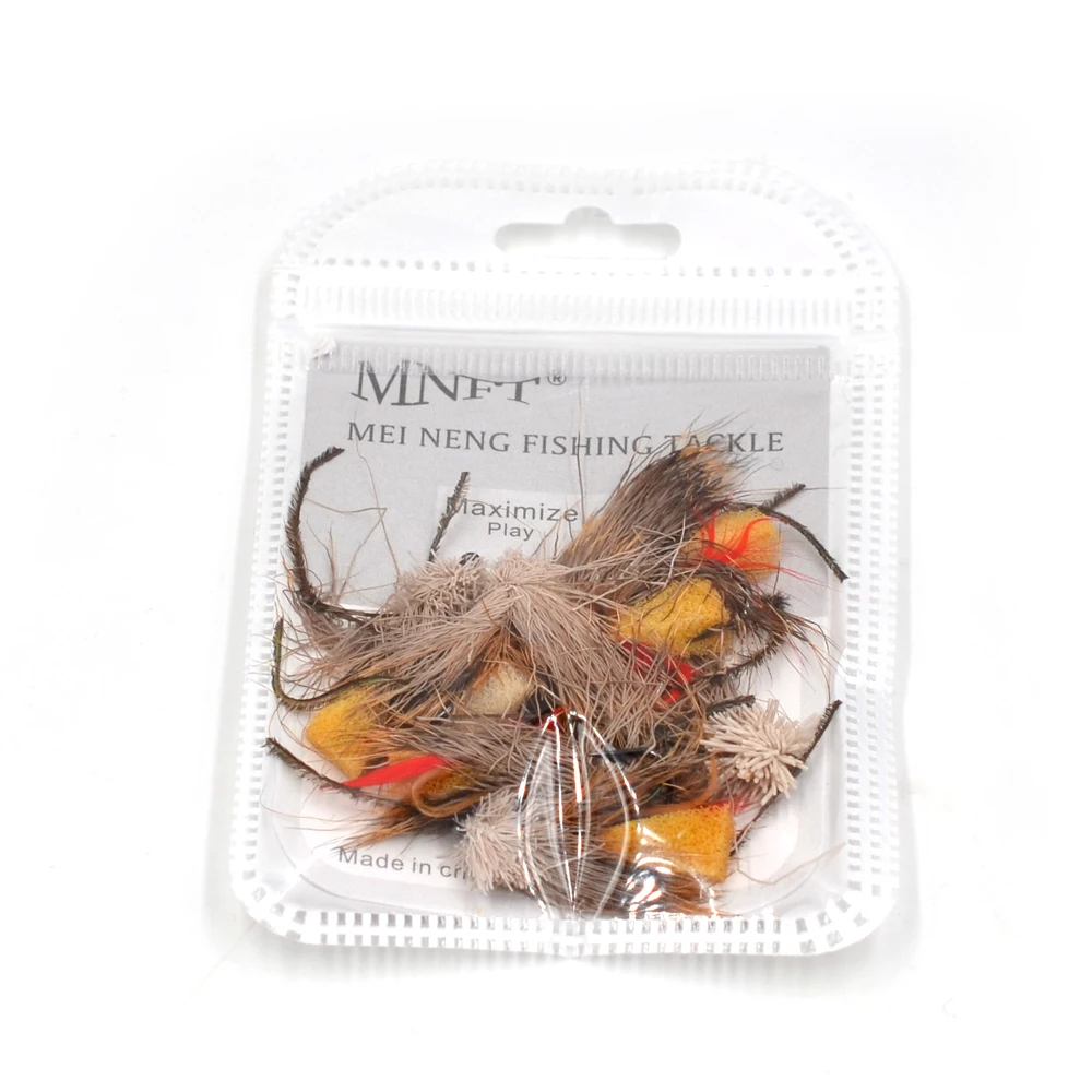 MNFT 10PCS Fly Fishing Grass Hopper Flies Terrestrial Dry Yellow Egg Inside Brown Beard Peacock Fly Size #6
MNFT 10PCS Fly Fishing Grass Hopper Flies Terrestrial Dry Yellow Egg Inside Brown Beard Peacock Fly Size #6