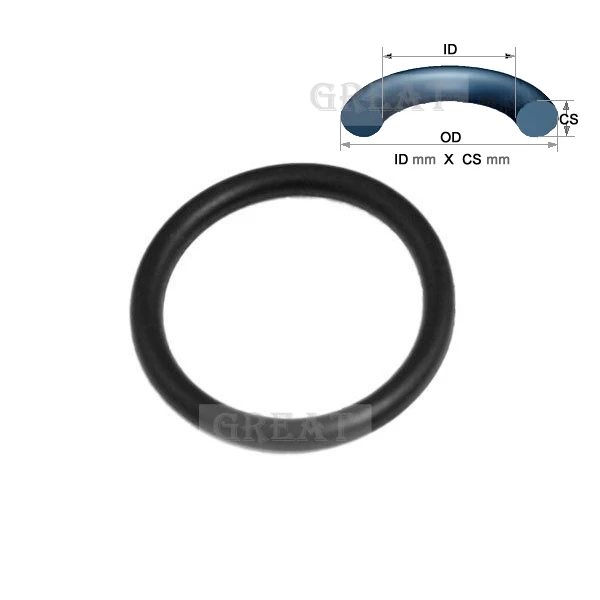 34X5 Oring 34 мм ID X 5 CS FKM FPM FMC фторуглеродный ФКМ ShA 75 черное уплотнительное кольцо |