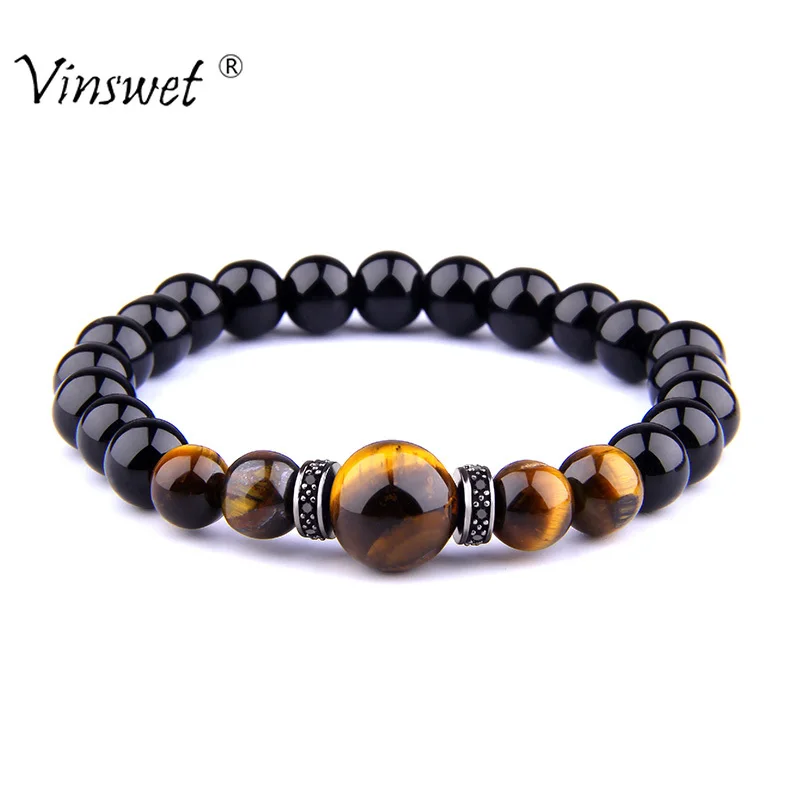 Men Bracelet Natural Stone Bracelets Beads Tiger Eyes Bracelet for Women Men Jewelry femmes hommes bijoux
Men Bracelet Natural Stone Bracelets Beads Tiger Eyes Bracelet for Women Men Jewelry femmes hommes bijoux