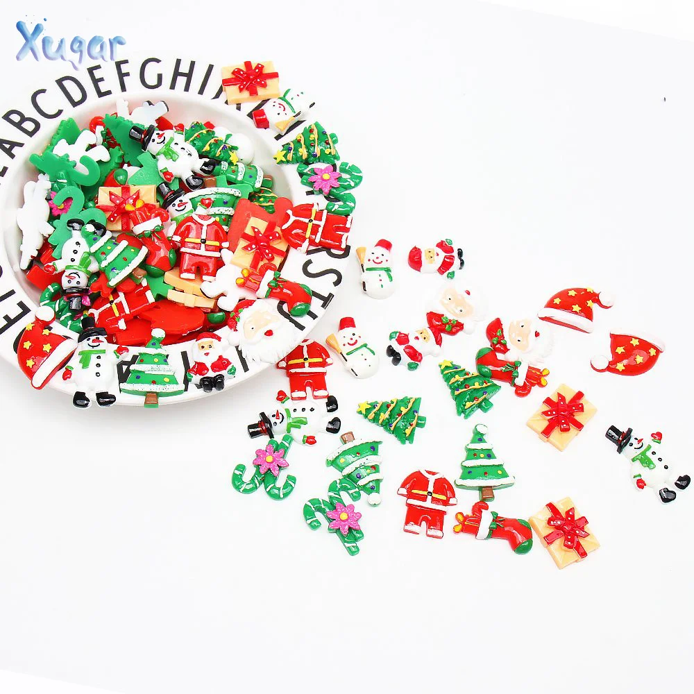 Xugar 10 Pieces Cute Christmas Resins Flatback Embellishment Cabochon for DIY Handmade Hair Bow Hair Accessories Crafts Making
Xugar 10 Pieces Cute Christmas Resins Flatback Embellishment Cabochon for DIY Handmade Hair Bow Hair Accessories Crafts Making