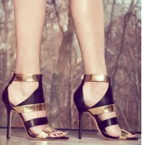 Hot Sexy Gladiator Mixed Colour Genuine Leather Peep Toe Shoes Cross-tied Back Strap Women Shoe Thin Heels Zip Women's Sandals
Hot Sexy Gladiator Mixed Colour Genuine Leather Peep Toe Shoes Cross-tied Back Strap Women Shoe Thin Heels Zip Women's Sandals
