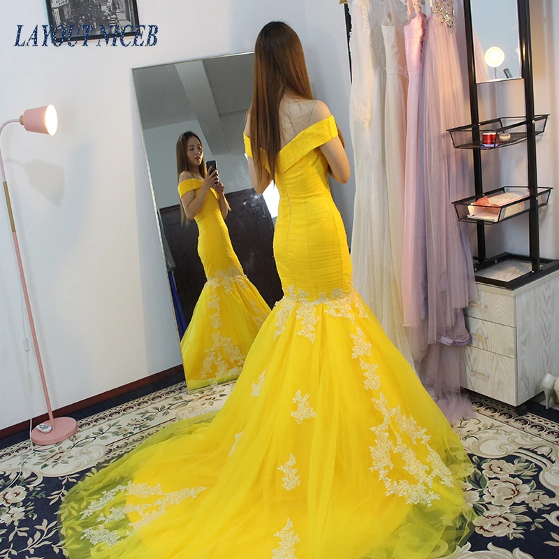 WY03 Yellow Satin Off the Shoulder Robe De Soiree Mermaid Evening Dress 2018 Floral Print Formal Dress
WY03 Yellow Satin Off the Shoulder Robe De Soiree Mermaid Evening Dress 2018 Floral Print Formal Dress