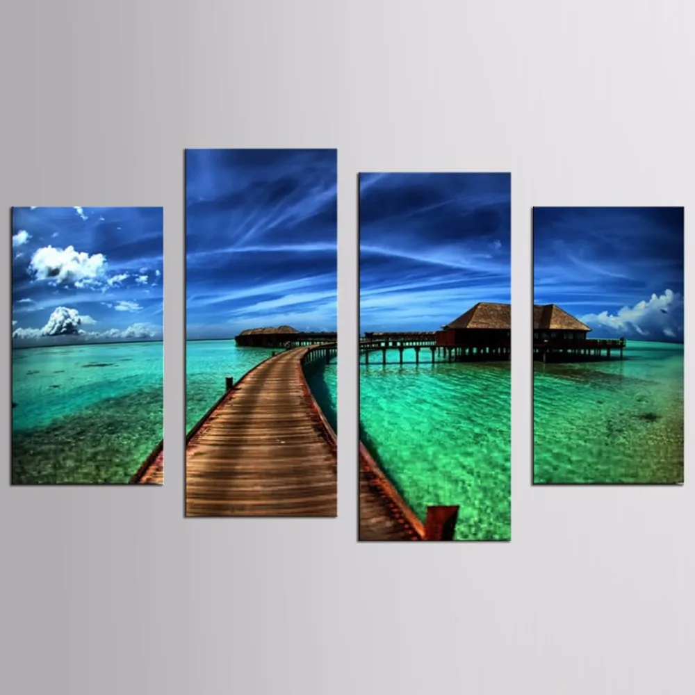 HOT SALE 4 Pieces/set Sea Scenery With Beach Wall Art For Wall Decor Home Decoration Picture Paint on Canvas Prints Painting
HOT SALE 4 Pieces/set Sea Scenery With Beach Wall Art For Wall Decor Home Decoration Picture Paint on Canvas Prints Painting