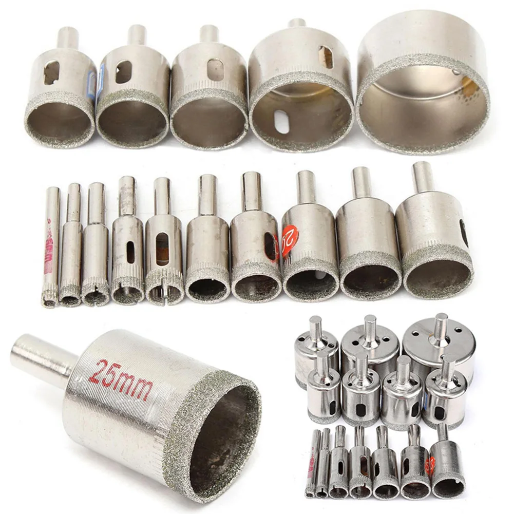 6mm~50mm 15pcs/20pcs Diamond Coated Drill Bits Hole Saw Glass Granite Cutter Opener Bits Sale Bead Dresser Diamond Hole Opener
6mm~50mm 15pcs/20pcs Diamond Coated Drill Bits Hole Saw Glass Granite Cutter Opener Bits Sale Bead Dresser Diamond Hole Opener