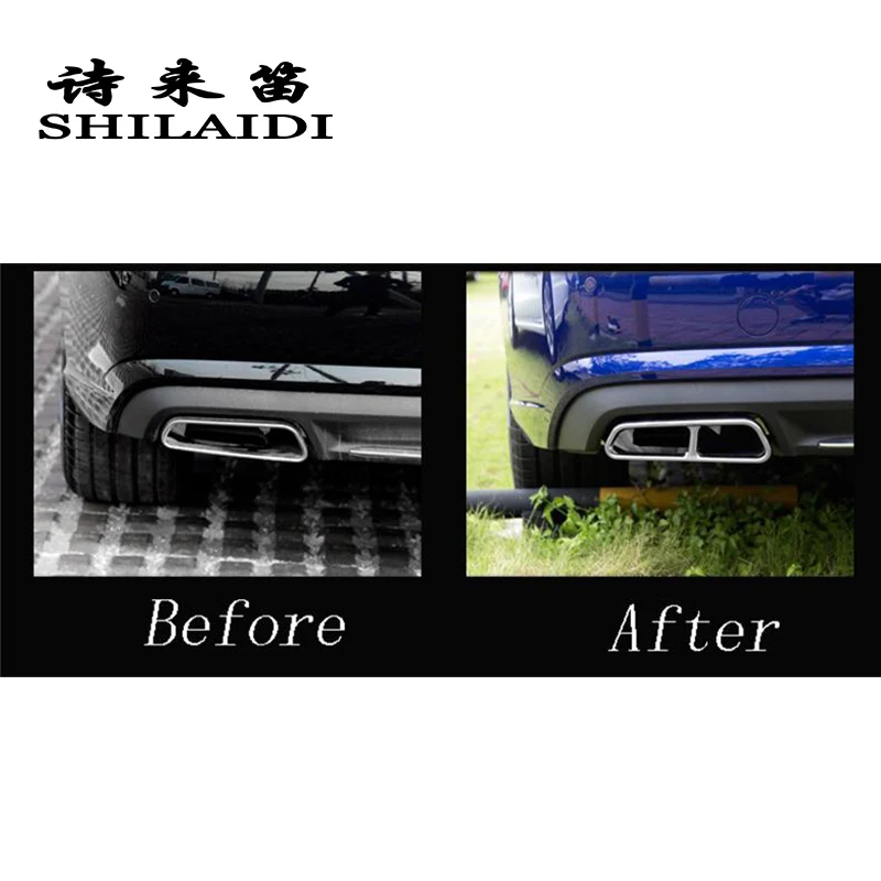 Car styling Rline Tail Throat Exhaust Pipe For Audi A6 C7 2016-2018 tail pipe Auto exhaust pipe cover muffler tip accessories
Car styling Rline Tail Throat Exhaust Pipe For Audi A6 C7 2016-2018 tail pipe Auto exhaust pipe cover muffler tip accessories