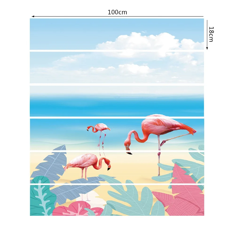 6pcs/set Flamingo Scenery 3D Stair Stickers Decals Waterproof Removable Home Decoration Floor Wall Sticker 18*100cm
6pcs/set Flamingo Scenery 3D Stair Stickers Decals Waterproof Removable Home Decoration Floor Wall Sticker 18*100cm