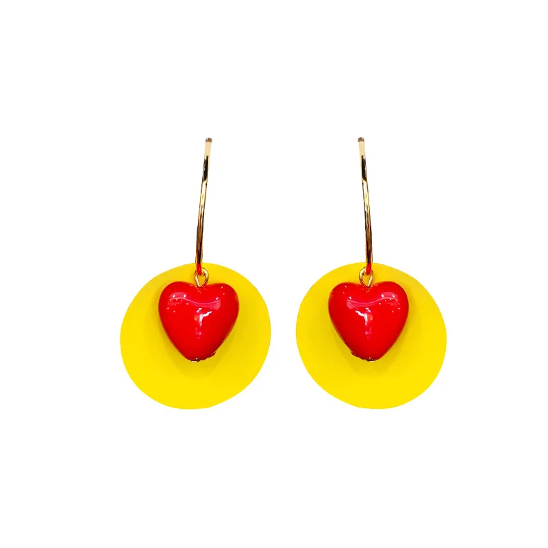 Square Summer Cute Heart Earrings Red Gold Geometric Big Round Earrings for Women Girls Princess Gift Party
Square Summer Cute Heart Earrings Red Gold Geometric Big Round Earrings for Women Girls Princess Gift Party