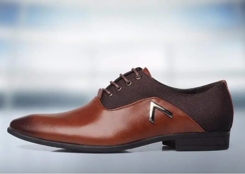 Pointed Shoes Big Size Business Men's Smart Casual Shoes Leather Elegant Design Handsome Shoes Slip On Patchwork Dress Shoes
Pointed Shoes Big Size Business Men's Smart Casual Shoes Leather Elegant Design Handsome Shoes Slip On Patchwork Dress Shoes