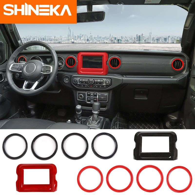 SHINEKA Interior Mouldings for Jeep Wrangler JL 2018 Car Accessories interior Vent Cover Navigation Cover Decoration ABS Sticker
SHINEKA Interior Mouldings for Jeep Wrangler JL 2018 Car Accessories interior Vent Cover Navigation Cover Decoration ABS Sticker