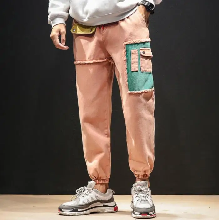 Patch multi-pocket personality trousers mens pants harem pant mens feet trousers fashion pantalon homme street novelty
Patch multi-pocket personality trousers mens pants harem pant mens feet trousers fashion pantalon homme street novelty