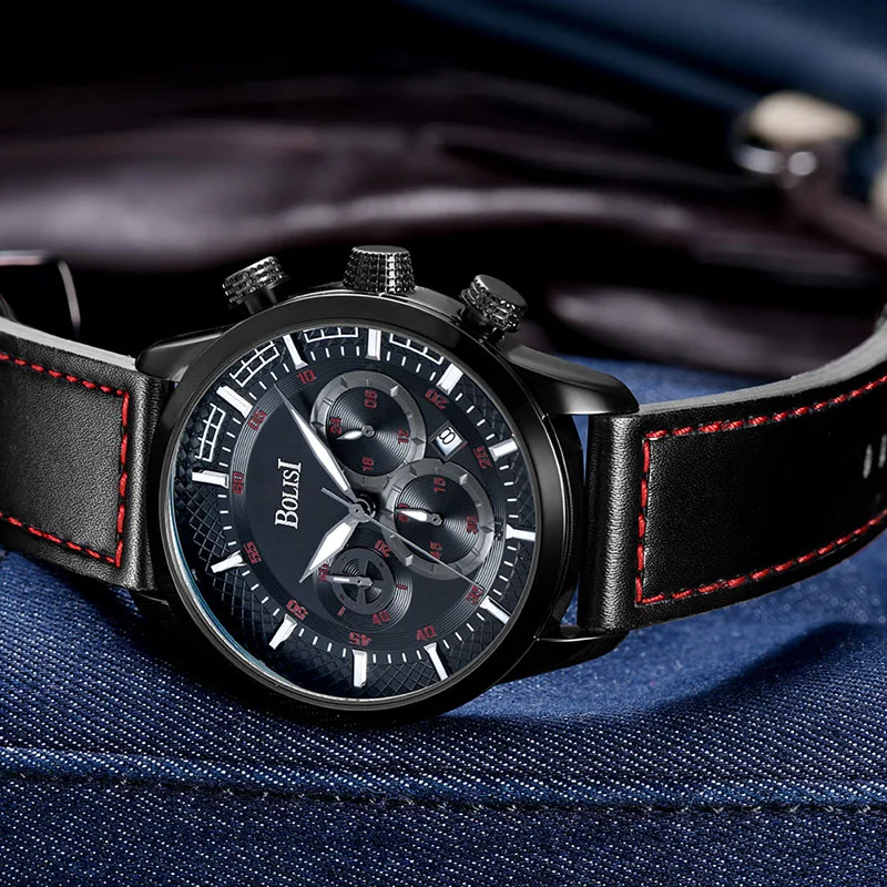 Men Wrist Watches Chronograph Clock Man Business Waterproof Quartz Watches Men Leather Brand Wristwatches Relogio Masculino 2018
Men Wrist Watches Chronograph Clock Man Business Waterproof Quartz Watches Men Leather Brand Wristwatches Relogio Masculino 2018