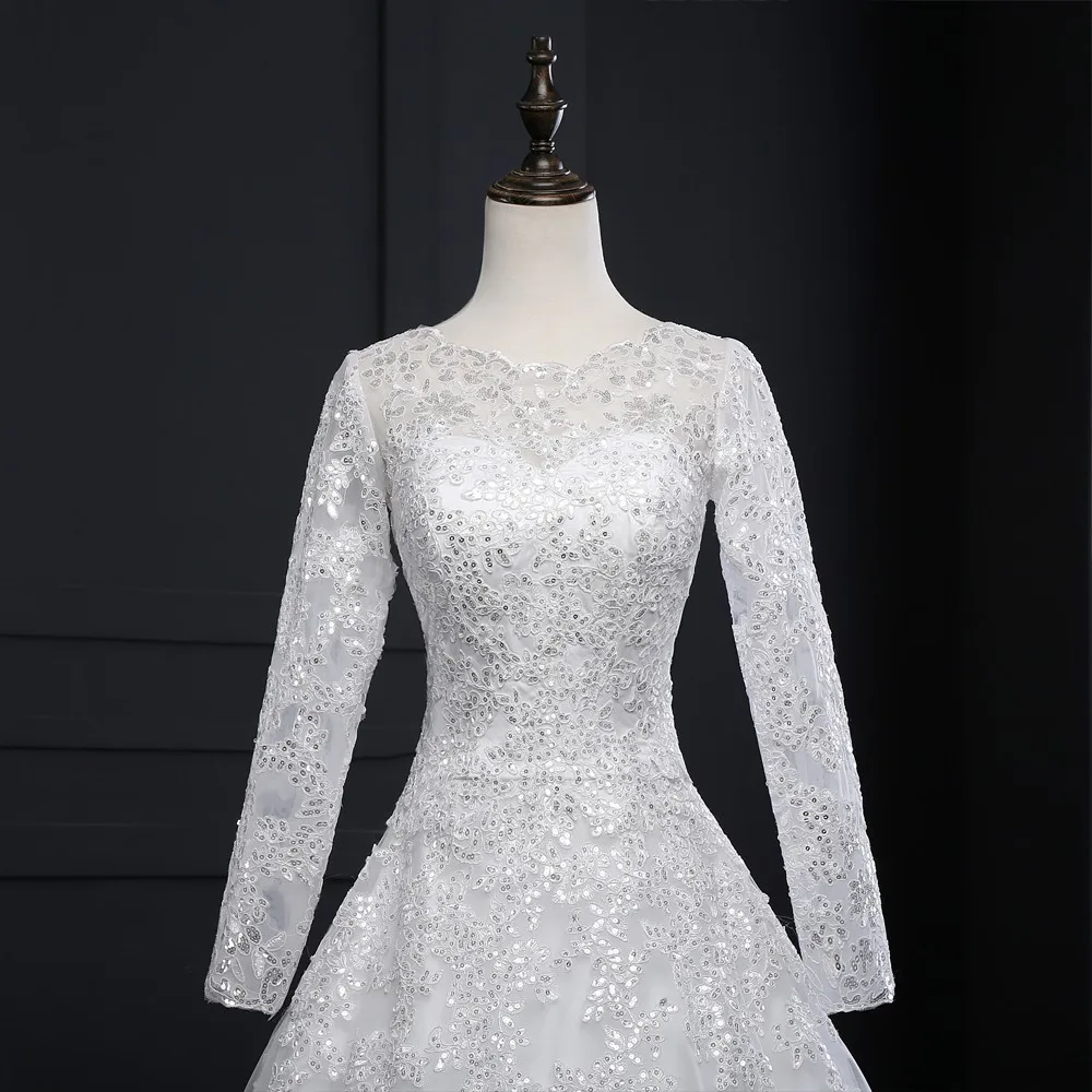 Cheap Vestido De Noiva Muslim Wedding Dresses A-line Long Sleeves Appliques Lace Vintage Wedding Gown Bridal Dresses
Cheap Vestido De Noiva Muslim Wedding Dresses A-line Long Sleeves Appliques Lace Vintage Wedding Gown Bridal Dresses