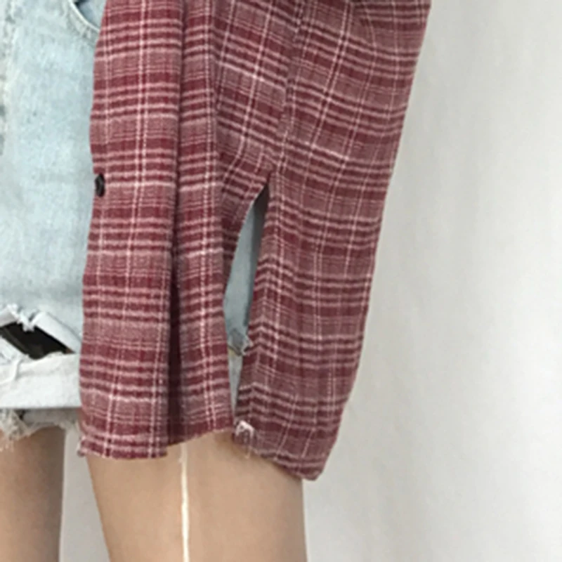 Korean Style Long Sleeve Shirts Womens Loose Plaid Trendy Pockets Women Shirt Single Breasted School Students Breathable Tops
Korean Style Long Sleeve Shirts Womens Loose Plaid Trendy Pockets Women Shirt Single Breasted School Students Breathable Tops