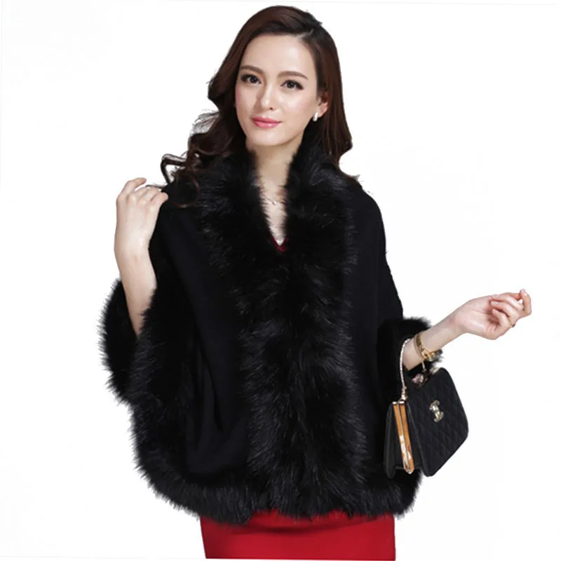 Luxury Warm Faux Mink fur cloak wool scarf Knitted Bride Cashmere Shawl Pashmina Party Wraps Imitation fox hair Wedding Poncho
Luxury Warm Faux Mink fur cloak wool scarf Knitted Bride Cashmere Shawl Pashmina Party Wraps Imitation fox hair Wedding Poncho