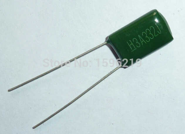 10 шт. Майларовый пленочный Конденсатор 1000 В 3A332J 3300pF 3.3nF 3A332 5% 1KV полиэфирный