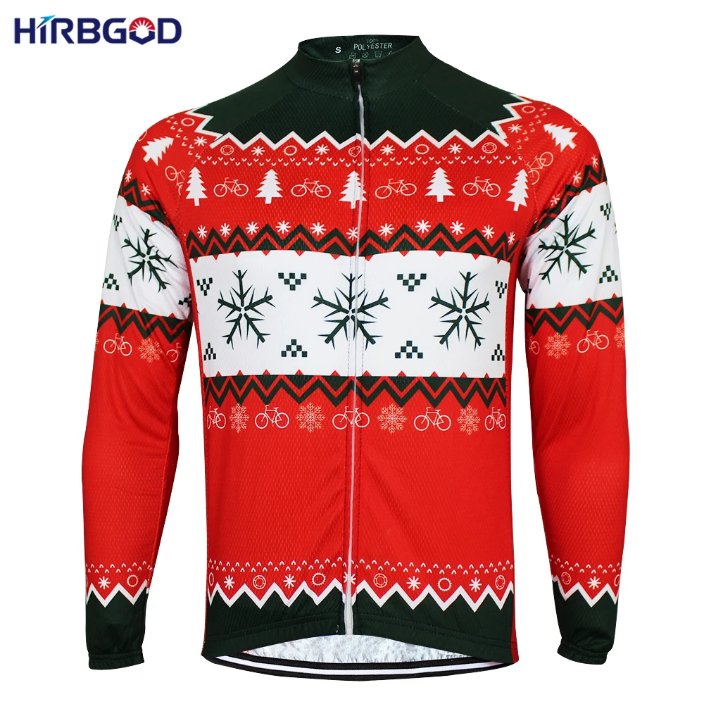 HIRBGOD Men's Christmas Bike Jersey Long Sleeve Lightweight Road Red Cycling Jersey Shirt Clothing of Christmas Ropa Ciclismo
HIRBGOD Men's Christmas Bike Jersey Long Sleeve Lightweight Road Red Cycling Jersey Shirt Clothing of Christmas Ropa Ciclismo