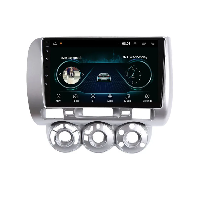 9 "2.5D IPS Android 8 1 автомобильный DVD GPS плеер для Honda Fit jazz 2004 2005 2006 2007 Радио Стерео