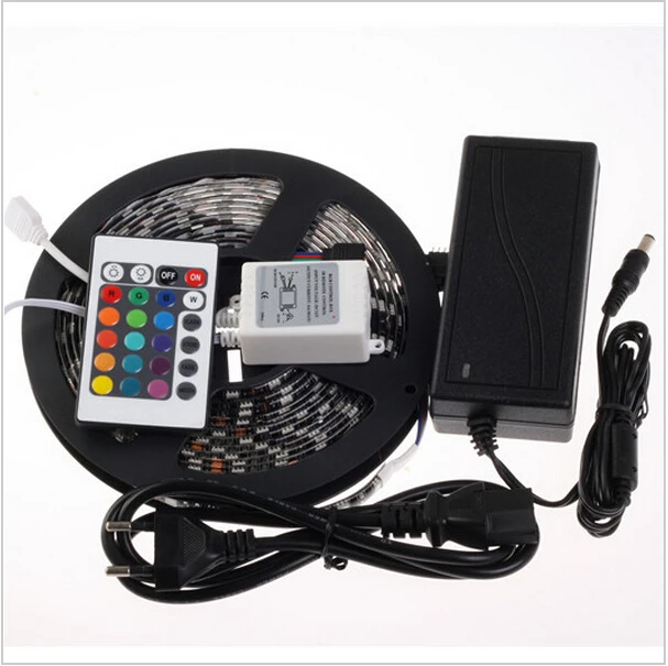 5050 LED Strip RGB 5M DC12V 60leds/m 5m/roll non Waterproof 24key controller Flexible Car auto Strip Light 5a transformer
5050 LED Strip RGB 5M DC12V 60leds/m 5m/roll non Waterproof 24key controller Flexible Car auto Strip Light 5a transformer