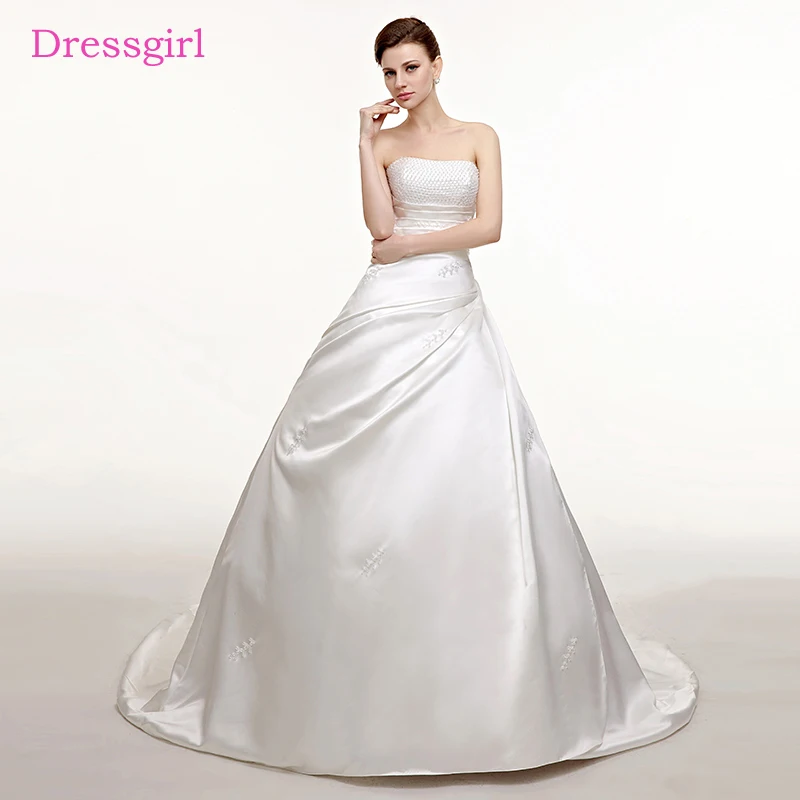 Plus Size Vestido De Noiva Wedding Dresses Ball Gown Strapless Chapel Train Beaded Boho Cheap Wedding Gown Bridal Dresses
Plus Size Vestido De Noiva Wedding Dresses Ball Gown Strapless Chapel Train Beaded Boho Cheap Wedding Gown Bridal Dresses