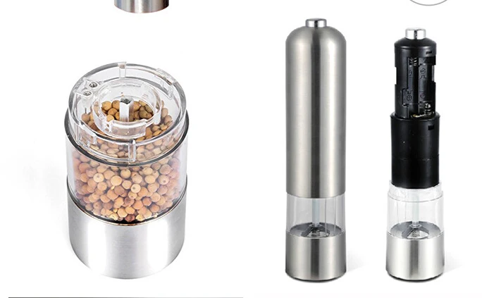 Fashion Hot New Arrive Stainless Steel Electric Kitchen Tool Salt Pepper Mill Grinder muller
Fashion Hot New Arrive Stainless Steel Electric Kitchen Tool Salt Pepper Mill Grinder muller