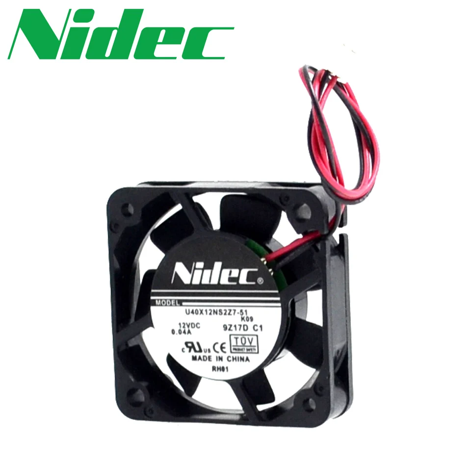 Nidec U40X12NS2Z7-51 40mm 4cm 4 PCT 12V 0.04A 4010 ultra-quiet cooling fan 40*40*10mm
Nidec U40X12NS2Z7-51 40mm 4cm 4 PCT 12V 0.04A 4010 ultra-quiet cooling fan 40*40*10mm