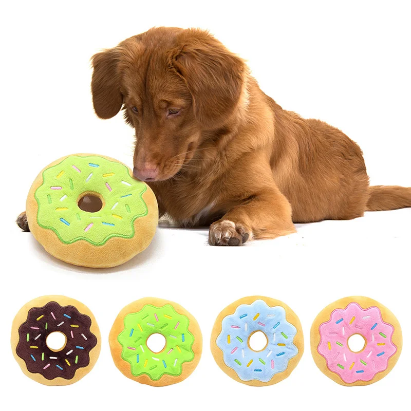 Pet Plush Chew Toy Cotton Simulation Donut Play Toys For Pet Dog Puppy Cat Tugging Chew Squeaker Quack Sound Donut Toys
Pet Plush Chew Toy Cotton Simulation Donut Play Toys For Pet Dog Puppy Cat Tugging Chew Squeaker Quack Sound Donut Toys