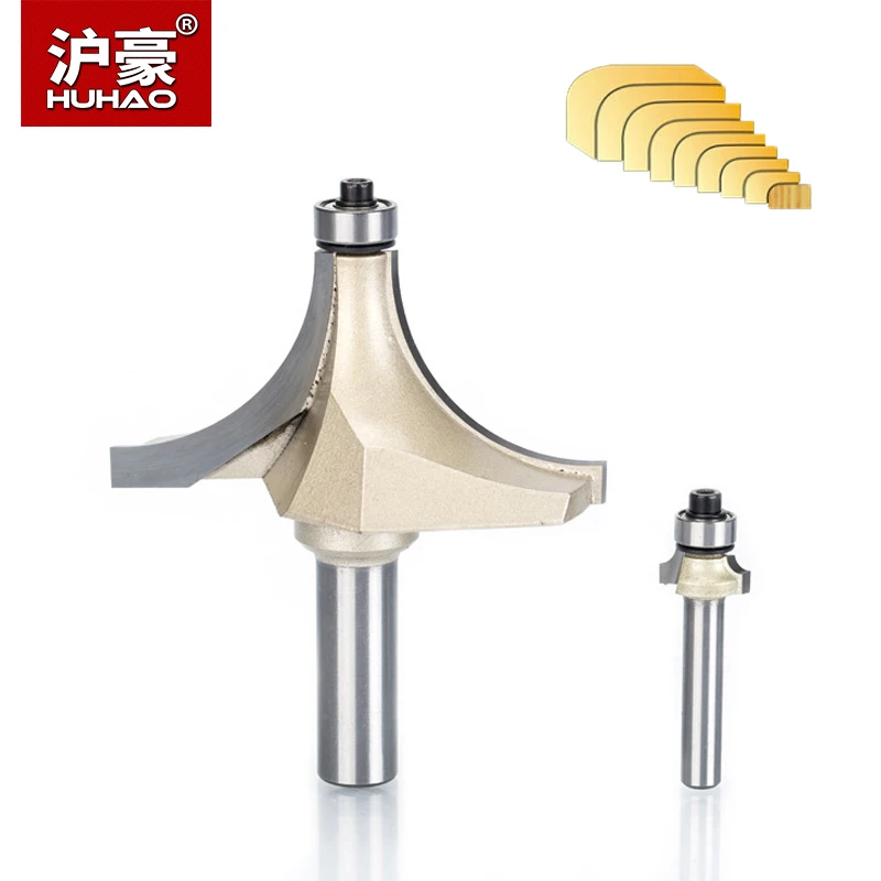 HUHAO 2pcs/lot Round-Over Router Bits for Wood 2 Flute Endmill With Bearing Milling Cutter Woodworking Corner Round Over Bit
HUHAO 2pcs/lot Round-Over Router Bits for Wood 2 Flute Endmill With Bearing Milling Cutter Woodworking Corner Round Over Bit