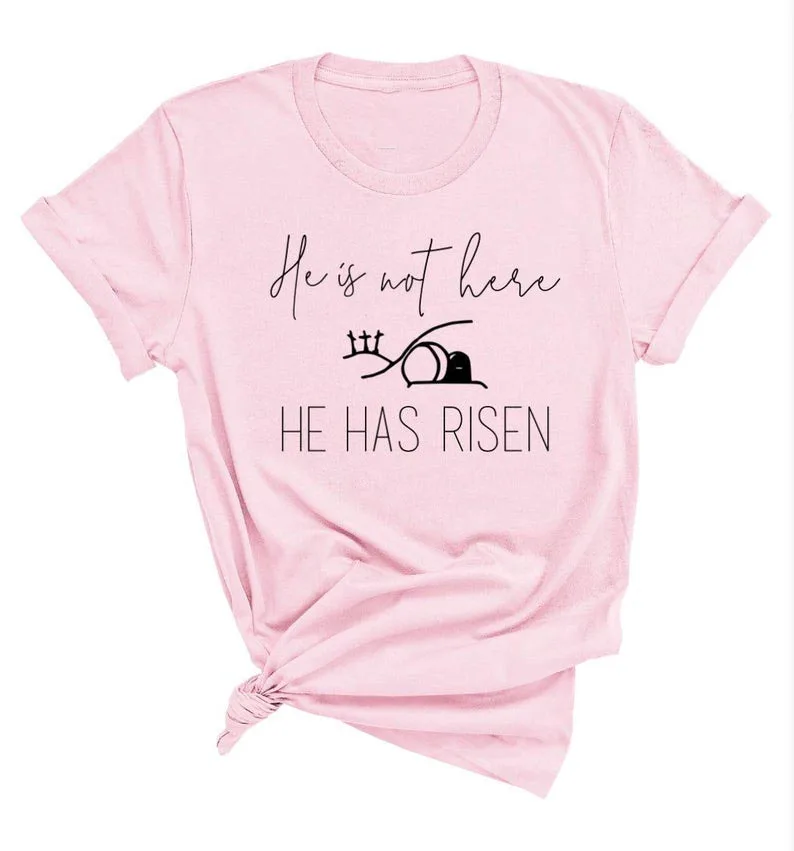 Skuggnas New Arrival He Is Not Here He Has Risen Shirt Women's Easter Shirt Easter Top Christian Easter Shirt Drop Shipping
Skuggnas New Arrival He Is Not Here He Has Risen Shirt Women's Easter Shirt Easter Top Christian Easter Shirt Drop Shipping