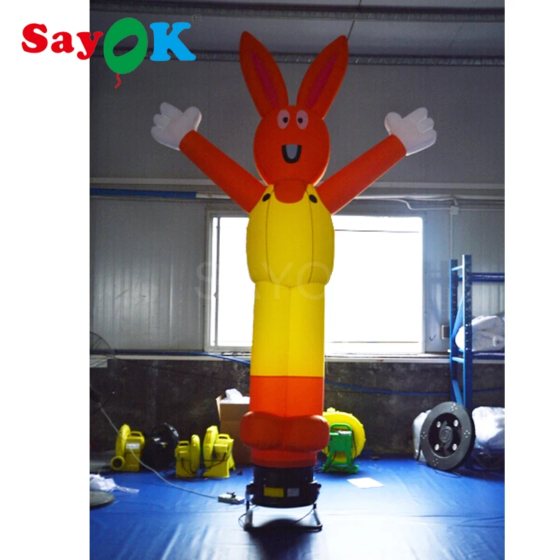 3m/10 ft Tall Vivid Design Inflatable Rabbit Mini Air Dancer Sky Dancer With Air Blower for Advertising/Promotion 
3m/10 ft Tall Vivid Design Inflatable Rabbit Mini Air Dancer Sky Dancer With Air Blower for Advertising/Promotion