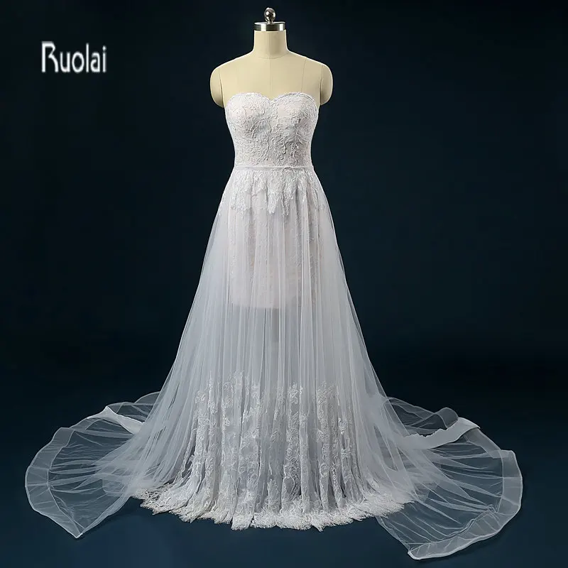vestido de noiva Beach Wedding Dress 2018 Removable Skirt Strapless Wedding Gowns Bridal Dresses robe de mariee
vestido de noiva Beach Wedding Dress 2018 Removable Skirt Strapless Wedding Gowns Bridal Dresses robe de mariee