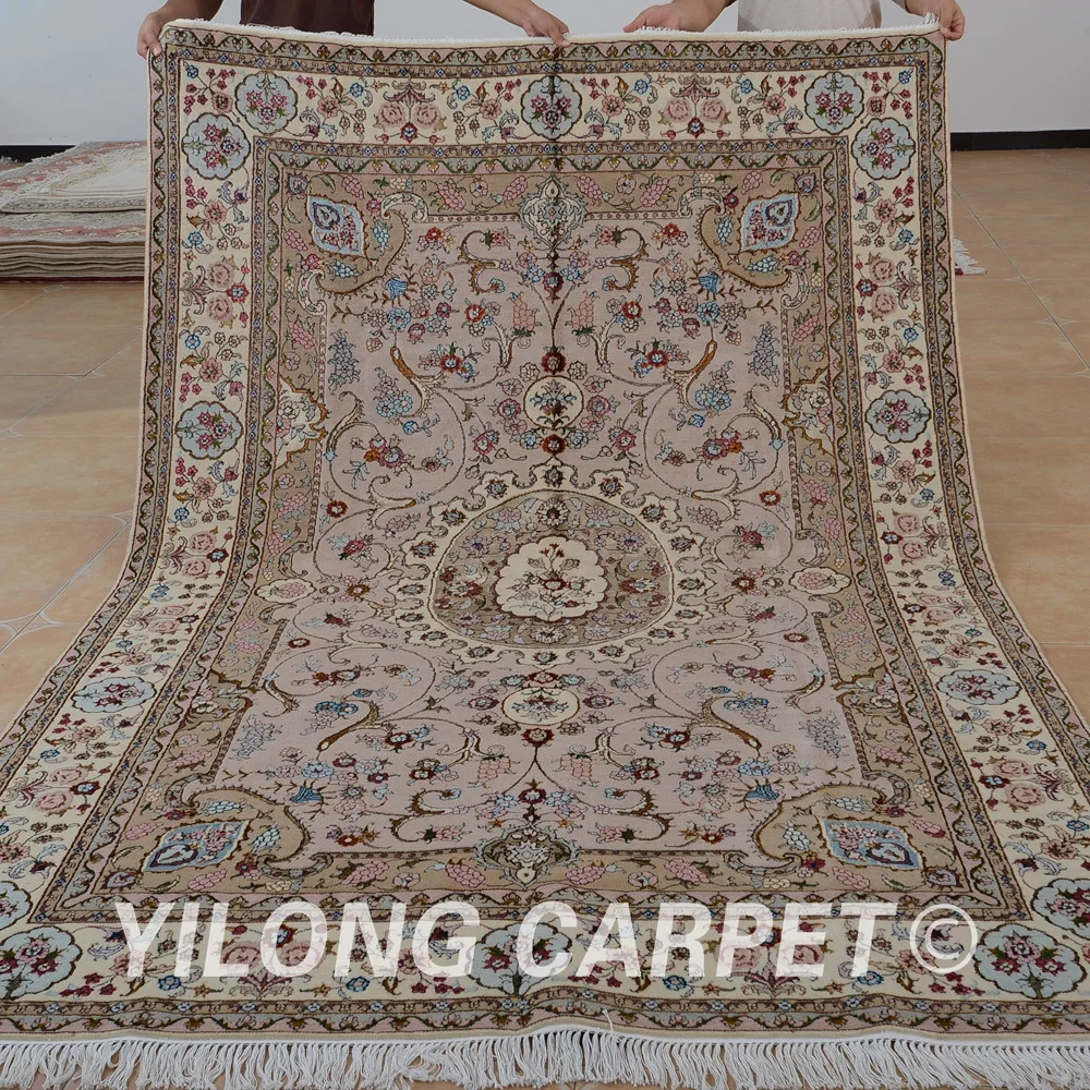 Yilong 6'x9' Oriental kashmir qum wool silk carpet exquisite antique oriental wool rugs (1483)
Yilong 6'x9' Oriental kashmir qum wool silk carpet exquisite antique oriental wool rugs (1483)