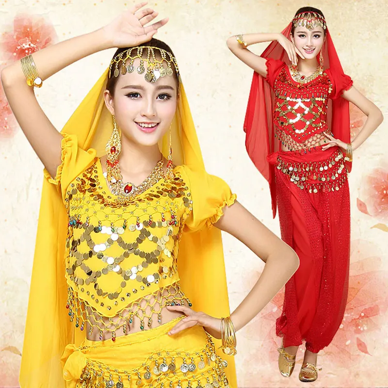 Болливуд танцевальные костюмы индийский набор костюма для танца живота женщин