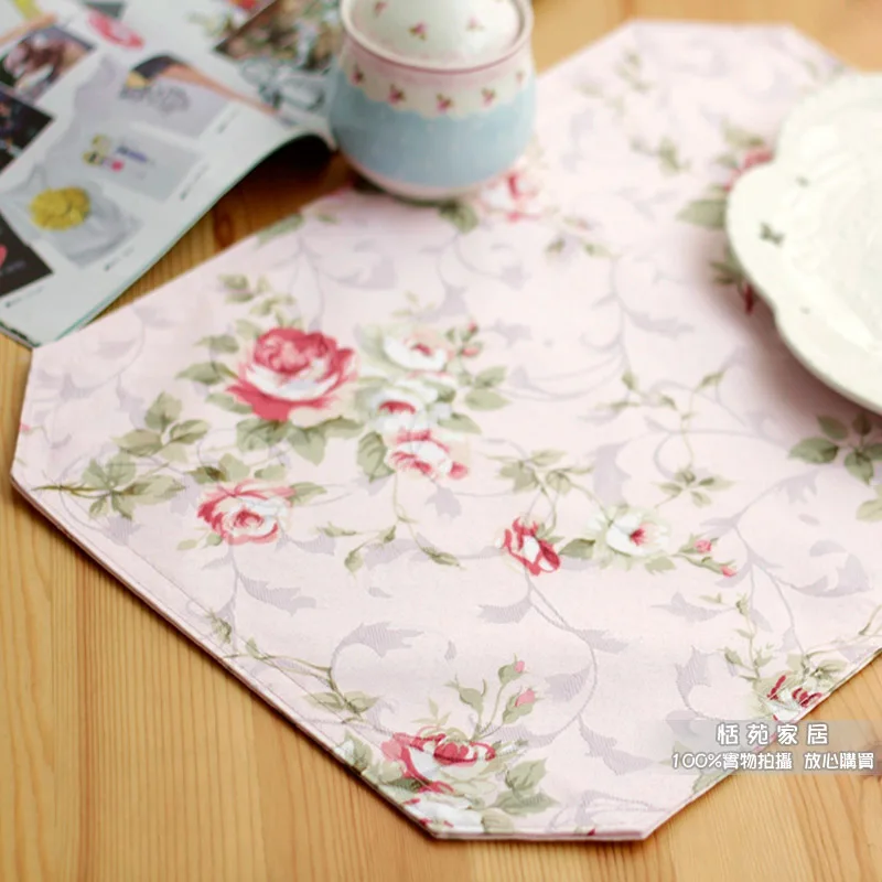 Fashion Rose Cloth Western Placemat Heat Insulation Plate Pads Short Waterproof Easy Care Dining Table Mat Variety Color Options
Fashion Rose Cloth Western Placemat Heat Insulation Plate Pads Short Waterproof Easy Care Dining Table Mat Variety Color Options