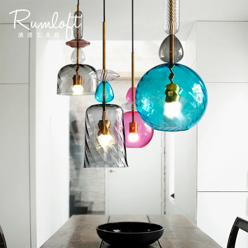Modern simple creative confectionery color glass chandelier restaurant living room bar bedroom light color single Chandelier
Modern simple creative confectionery color glass chandelier restaurant living room bar bedroom light color single Chandelier