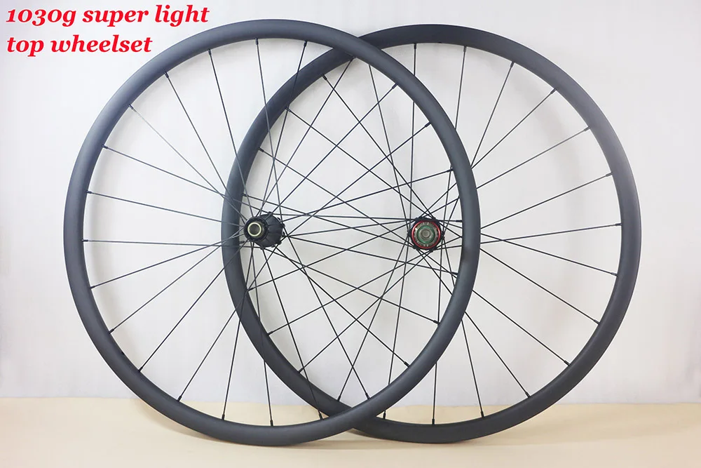 1030g Top Extralite 29er 650B Lefty XC carbon wheelset 24 28 32 spokes 27mm mountain bike racing clincher tubeless wheels
1030g Top Extralite 29er 650B Lefty XC carbon wheelset 24 28 32 spokes 27mm mountain bike racing clincher tubeless wheels