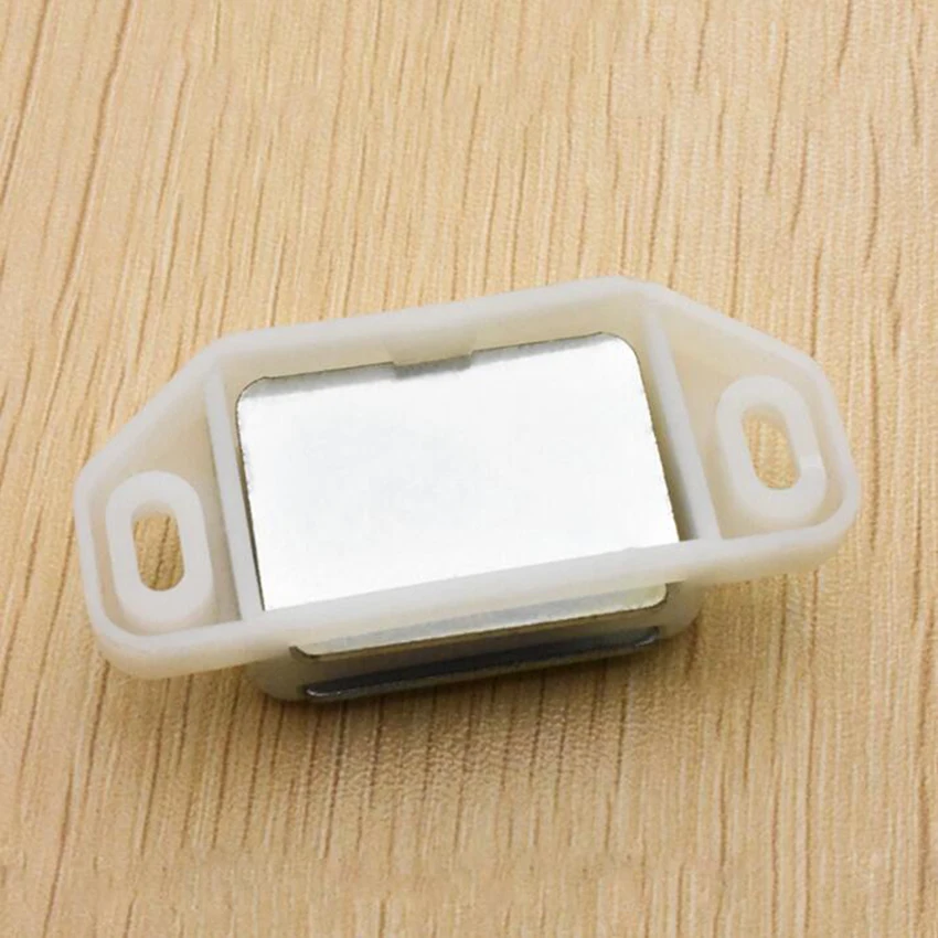 1pcs s/L New cabinet door suction Door Hardware accessories White Base Single Magnetic Catch with Screws | Обустройство дома