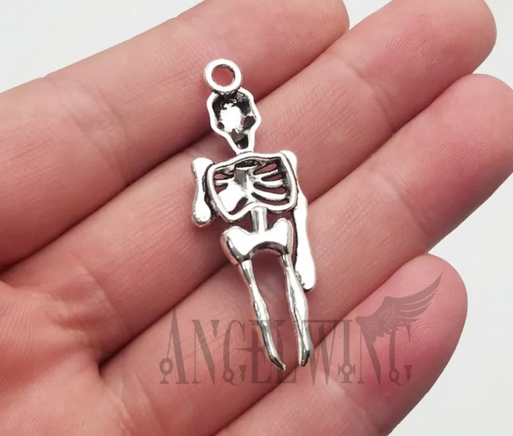 15pcs/lot--41x15mm, Skull chams,Antique silver plated Skeleton charms,DIY supplies,Jewelry accessories
15pcs/lot--41x15mm, Skull chams,Antique silver plated Skeleton charms,DIY supplies,Jewelry accessories