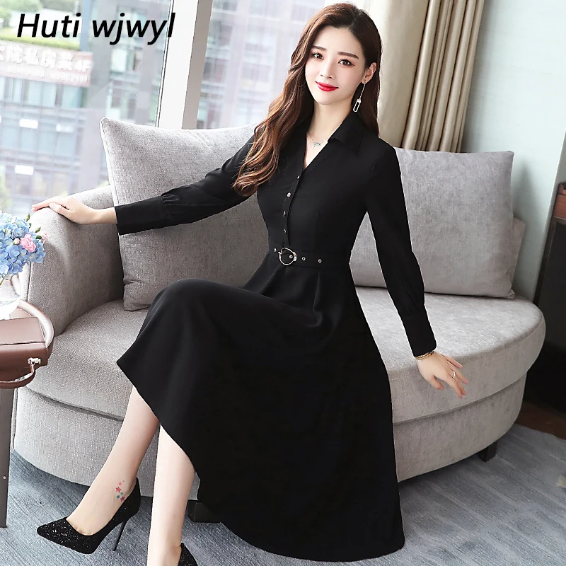 2022 Autumn Winter New Black Midi Dresses Women Elegant Korean Bodycon V-Neck Dress Party Long Sleeve Runway Vestidos
2022 Autumn Winter New Black Midi Dresses Women Elegant Korean Bodycon V-Neck Dress Party Long Sleeve Runway Vestidos