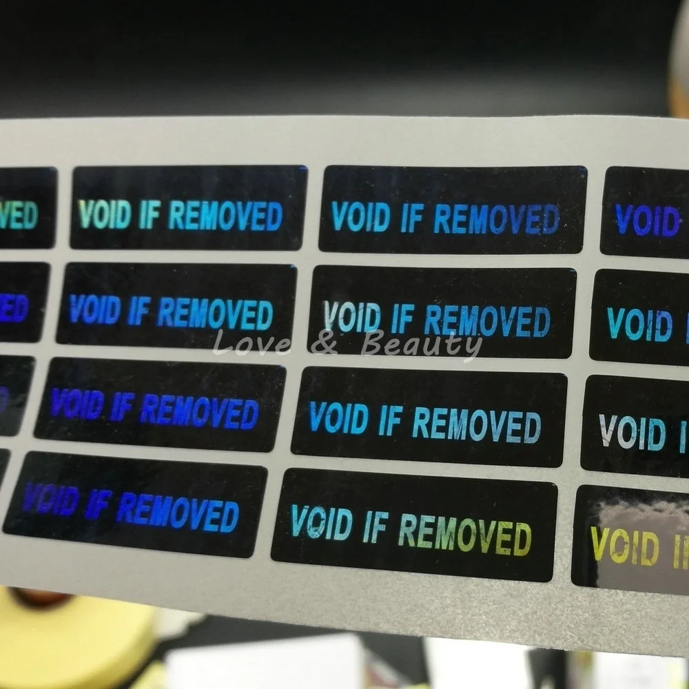 100 шт. голограмма VOID при удалении защитный чехол видимая гарантия наклейки|sticker