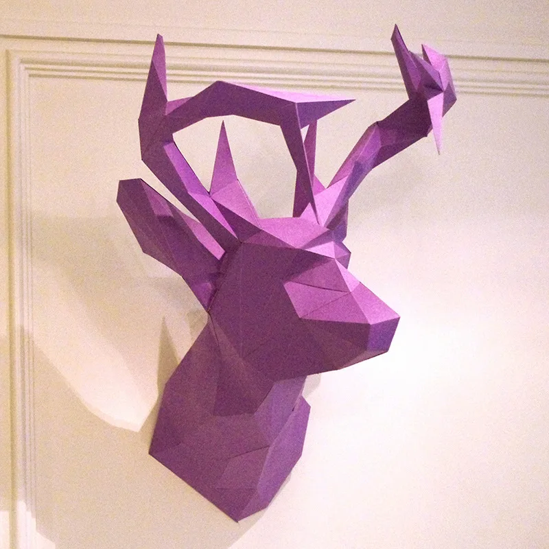 3D Paper Model Deer Head papercraft animal home hallowee wall decoration Puzzles Educational DIY Toys birthday Gift for Children
3D Paper Model Deer Head papercraft animal home hallowee wall decoration Puzzles Educational DIY Toys birthday Gift for Children