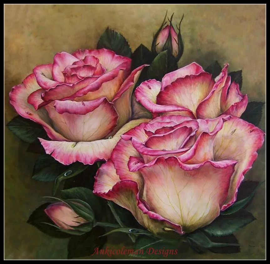 Needlework for embroidery DIY French DMC High Quality - Counted Cross Stitch Kits 14 ct Oil painting - Delicate Roses
Needlework for embroidery DIY French DMC High Quality - Counted Cross Stitch Kits 14 ct Oil painting - Delicate Roses