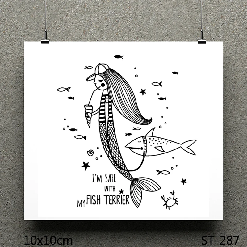 ZhuoAng Mermaid design stamp / scrapbook rubber stamp / craft clear stamp card / seamless stamp
ZhuoAng Mermaid design stamp / scrapbook rubber stamp / craft clear stamp card / seamless stamp