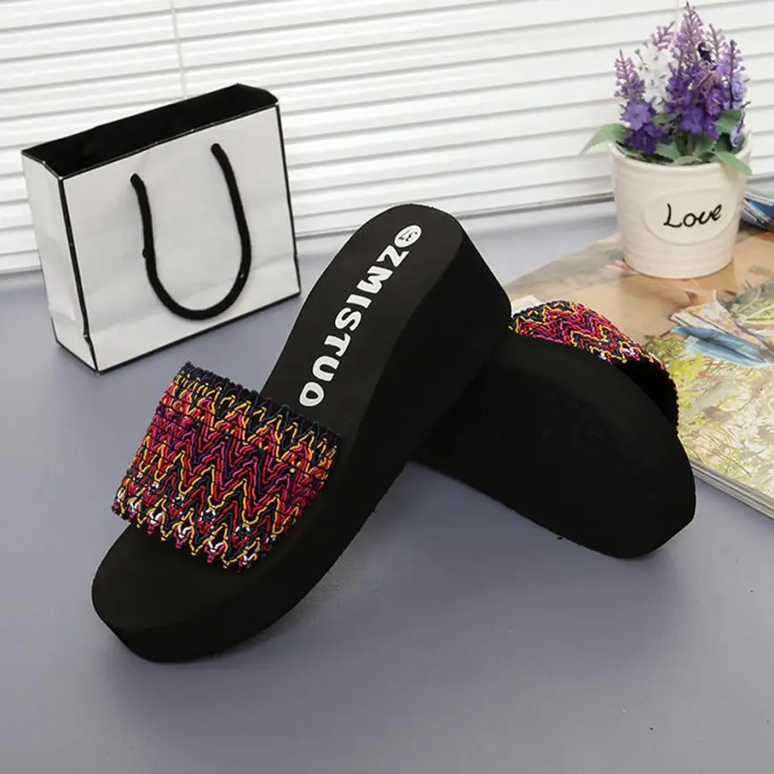 2020 Sandals Women Summer Beach Wedges Sandals Outdoor Flip-flops Beach Shoes High Quality zapatos de mujer Platform Slippers
2020 Sandals Women Summer Beach Wedges Sandals Outdoor Flip-flops Beach Shoes High Quality zapatos de mujer Platform Slippers