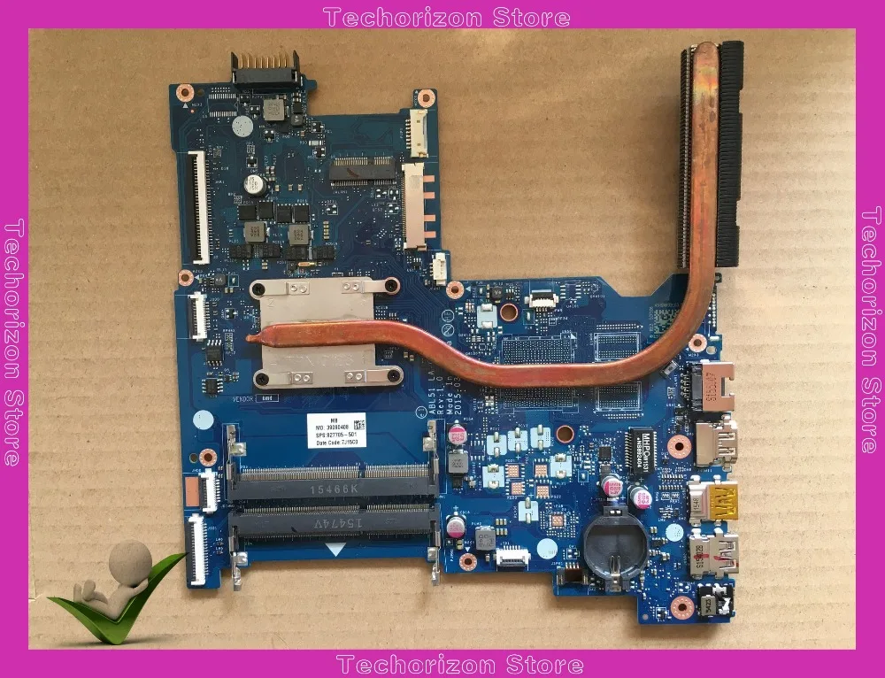 827705-001 для hp 15-AF 15-AF131DX Материнская плата ноутбука LA-C781P 827705-501 радиатор в комплект