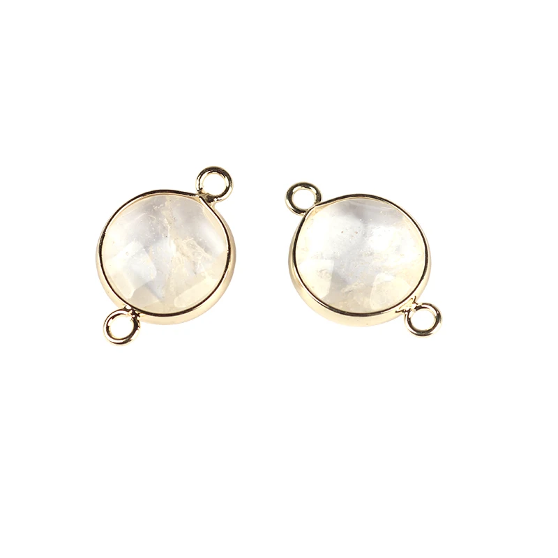 2pcs/lot 15mm Natural Stone Pendant Flat Round Double Hole Connectors Charms For DIY Jewelry Accessories
2pcs/lot 15mm Natural Stone Pendant Flat Round Double Hole Connectors Charms For DIY Jewelry Accessories