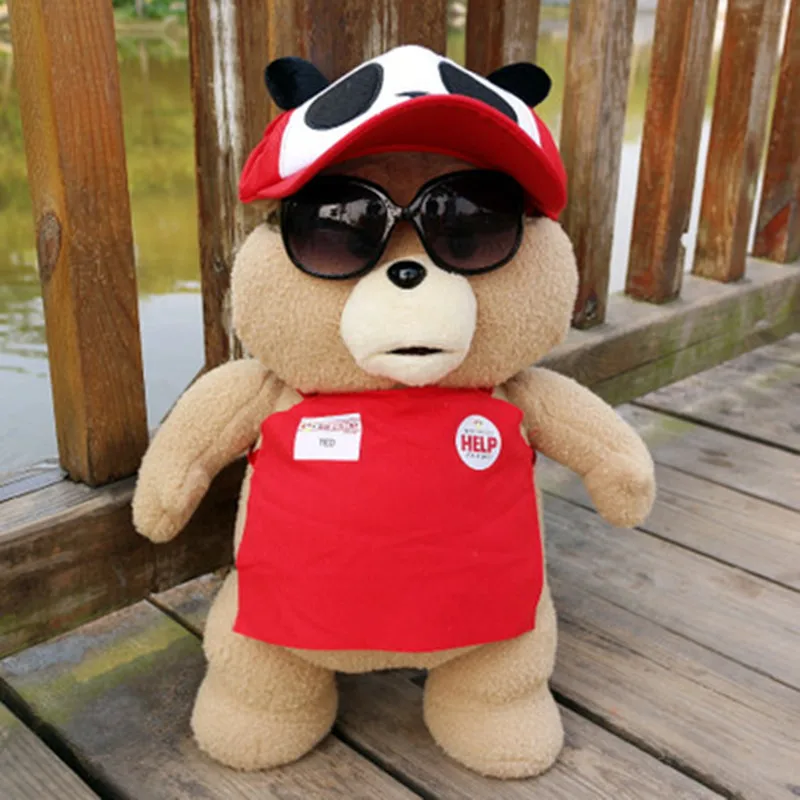 

10 styles Movie Teddy Bear Ted 2 Plush Toys In Apron Soft Stuffed Animals Plush 45cm A birthday present for a good friend