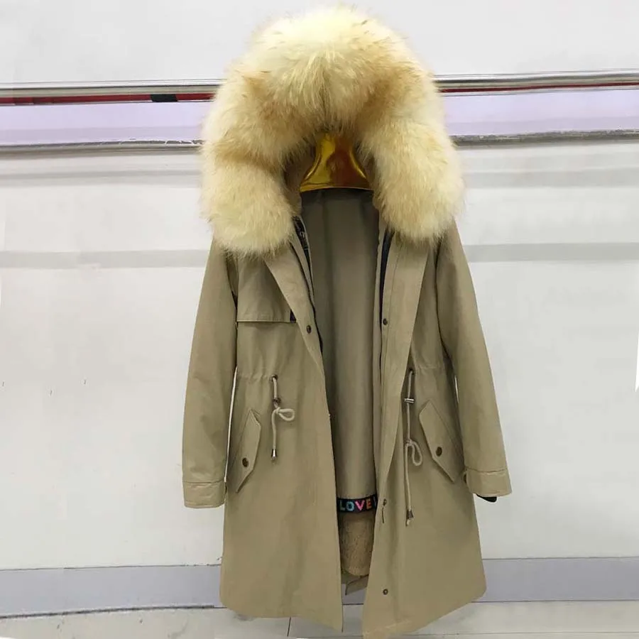 Winter Jacket Women 2019 Real Rabbit Fur Coat Female Long Warm Fashion Parkas Hooded Windproof Outwear Raccoon Fur Collar
Winter Jacket Women 2019 Real Rabbit Fur Coat Female Long Warm Fashion Parkas Hooded Windproof Outwear Raccoon Fur Collar