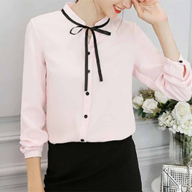 ZEBERY Simple Business Style Long Sleeve Shirt Top for Women Button Decoration Bow Ribbon Top Shirt 2020 New
ZEBERY Simple Business Style Long Sleeve Shirt Top for Women Button Decoration Bow Ribbon Top Shirt 2020 New