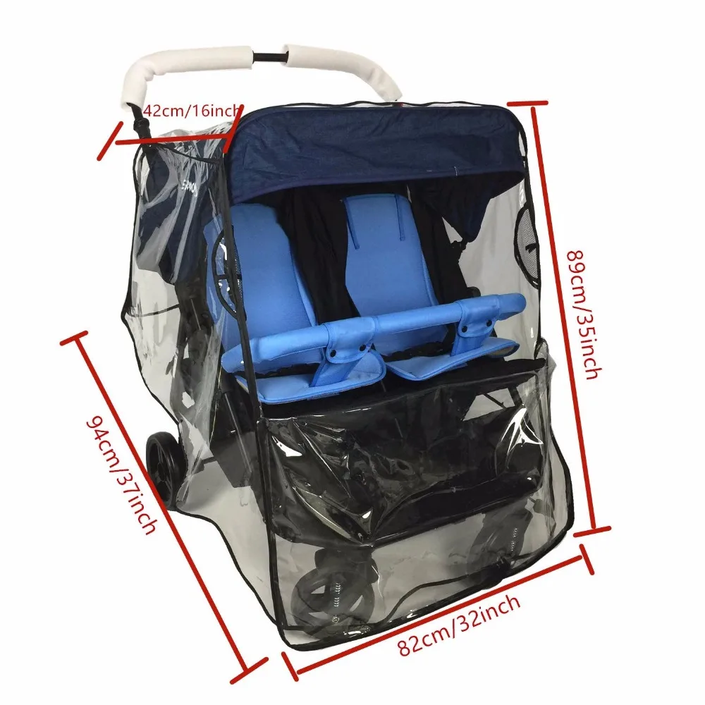 Weather Shield for double Stroller Rain Cover Universal Side By Side baby Pram Waterproof Stroller Accessories дождевик на коляс
Weather Shield for double Stroller Rain Cover Universal Side By Side baby Pram Waterproof Stroller Accessories дождевик на коляс